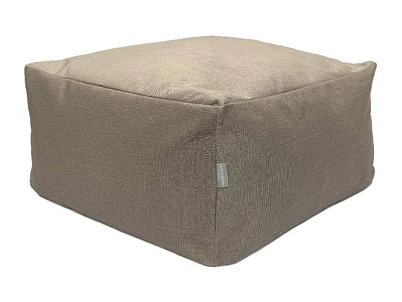 Puff desenfundable PANDA BRUSHED 50x50x25 cm marrón