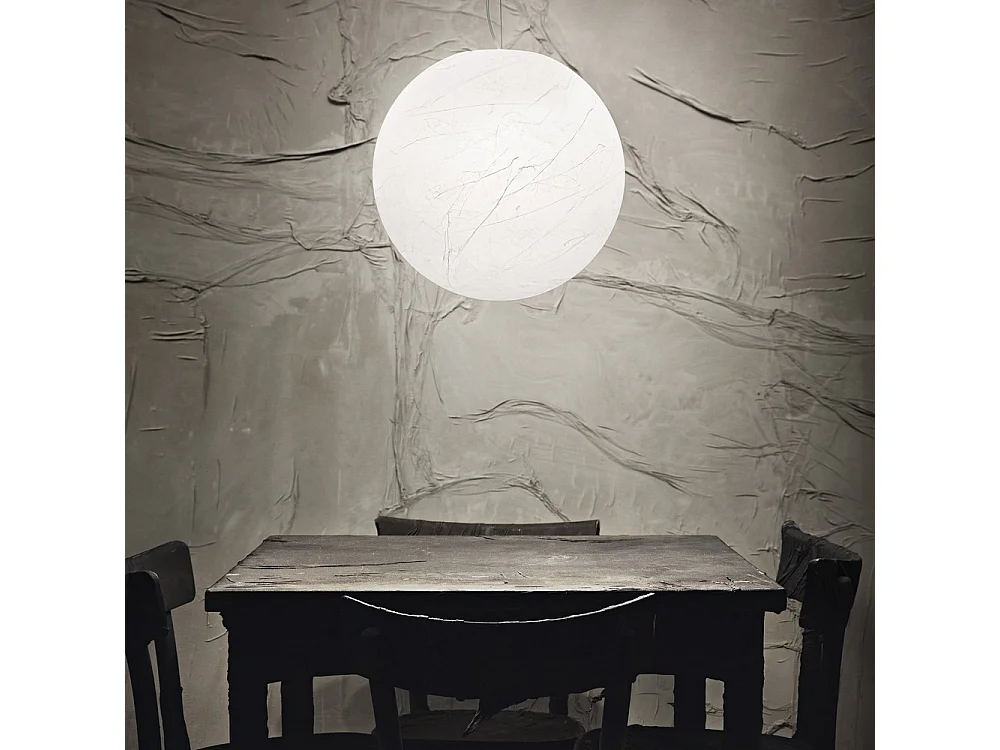 Ideal Lux CARTA Suspension d'intérieur Globe à 1 lumière, blanc, E27