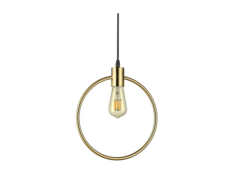 Ideal Lux Abc - 1 lámpara colgante de techo de latón antiguo, E27