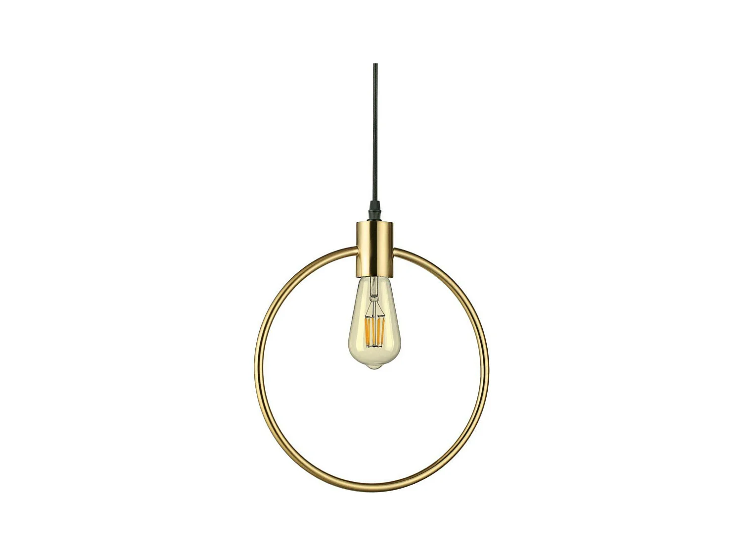 Ideal Lux Abc - Sospensione a soffitto a 1 luce in ottone antico, E27