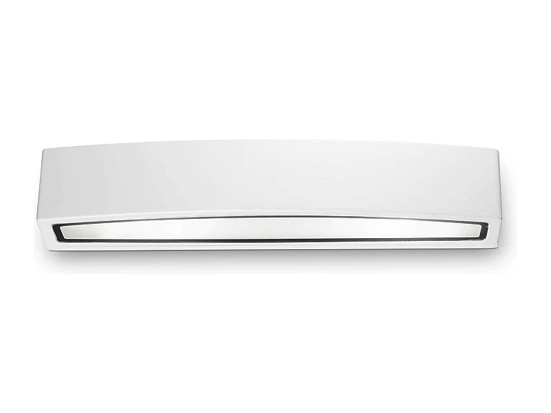 Ideal Lux Andromeda - Aplique de pared grande Up Down para exterior 2 luces blanco, masilla IP54, E27