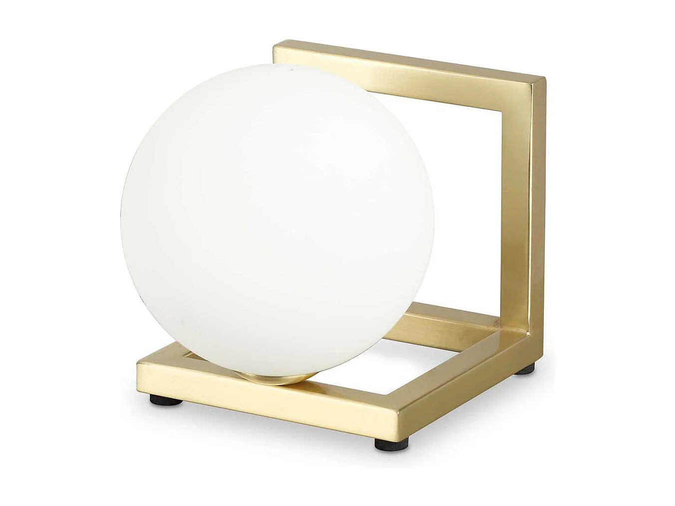 ANGOLO TL1, Lampe de Table en Métal Laiton, Ideal Lux