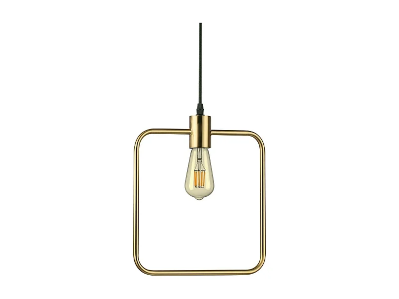 Ideal Lux Abc - Sospensione a soffitto a 1 luce in ottone antico, E27