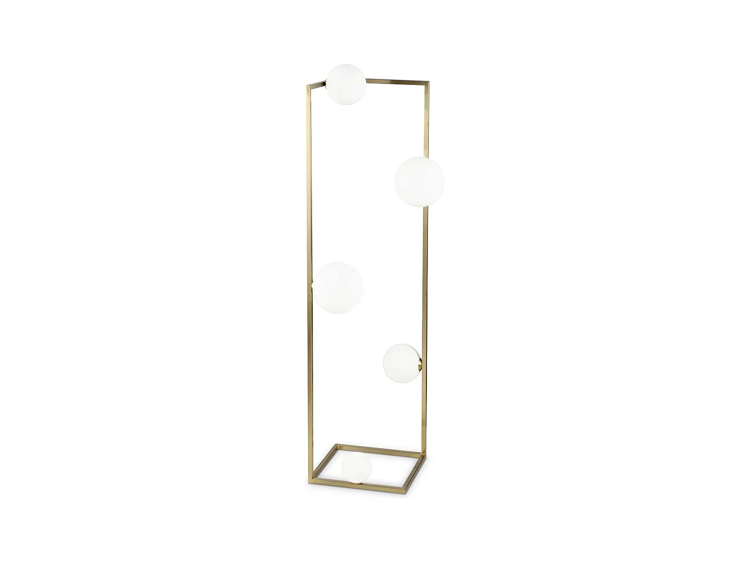 CORNER PT5, Lampadaire en laiton, Ideal Lux