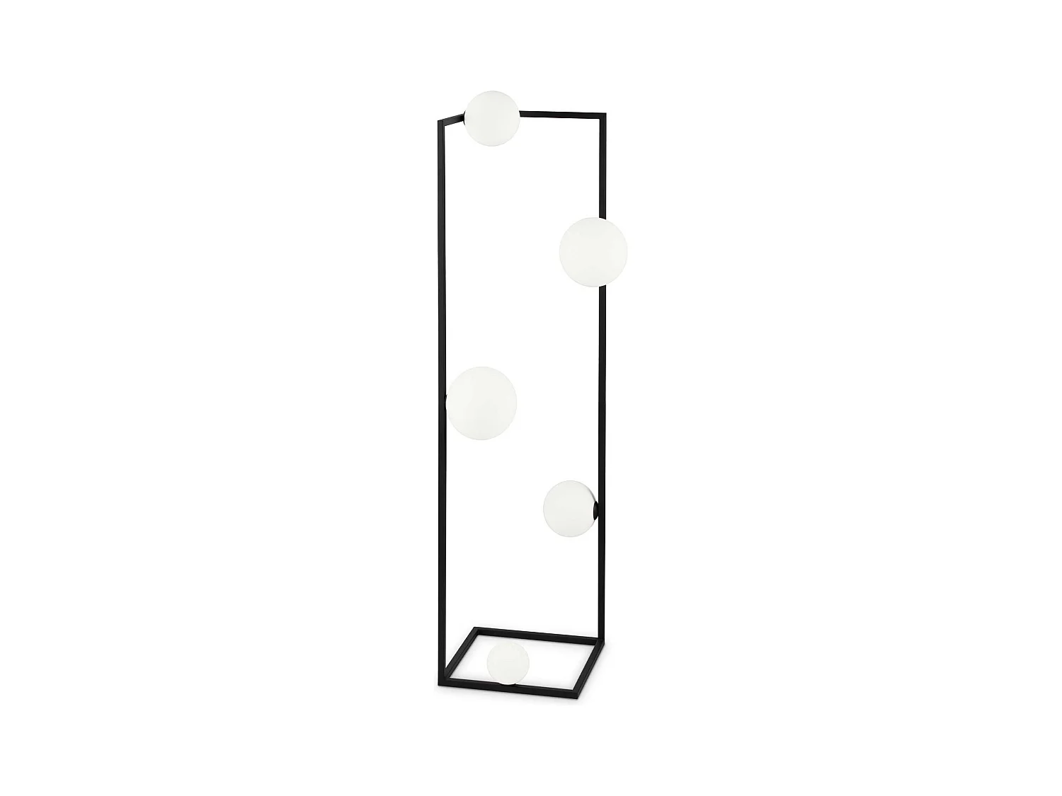 CORNER PT5, Lámpara de pie negra, Ideal Lux