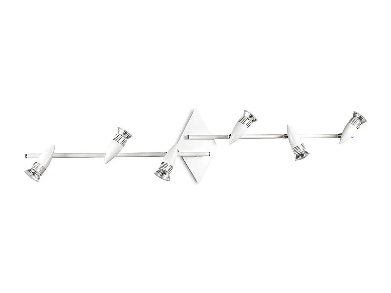 Ideal Lux Alfa - 6 Licht Innenverstellbarer Wandstrahler Weiß, GU10