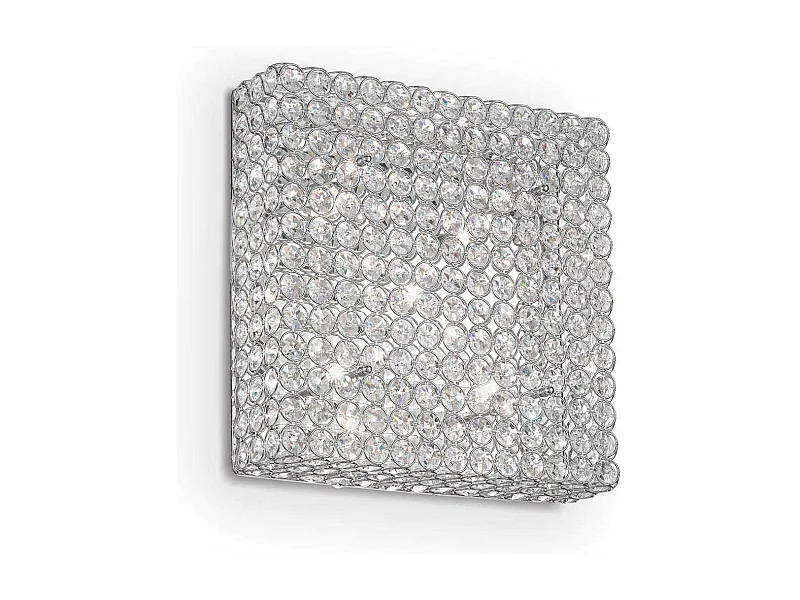 Ideal Lux Admiral - 6 luces para interior, cuadrado, empotrado mediano, cromo, G9