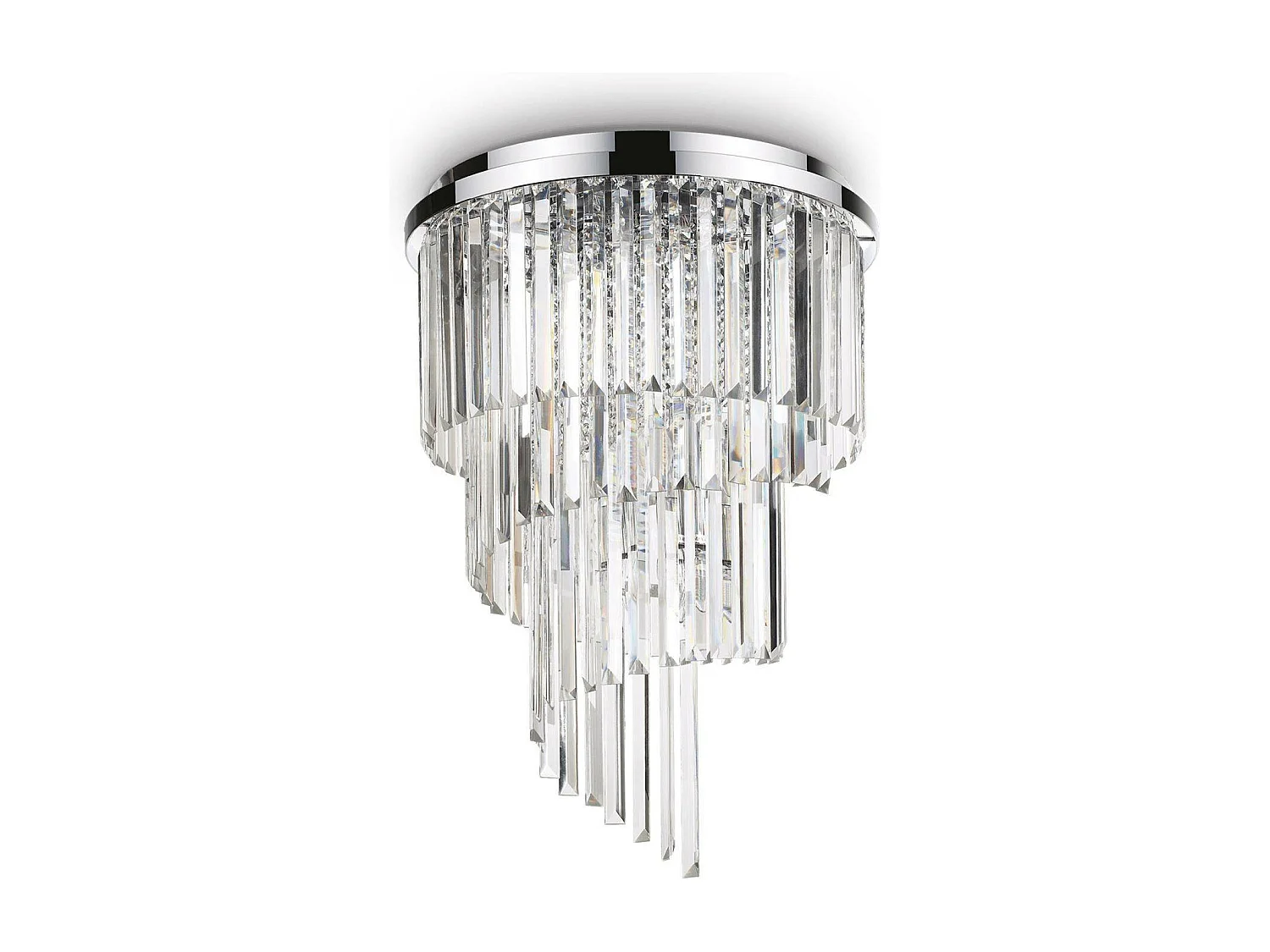 Ideal Lux Carlton Lustre à 12 ampoules au fini chrome, E14