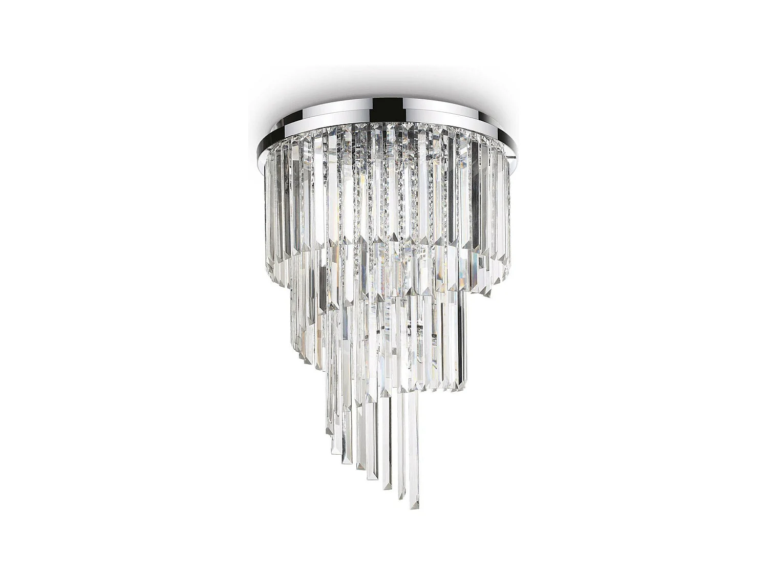 Ideal Lux Carlton Lustre à 12 ampoules au fini chrome, E14
