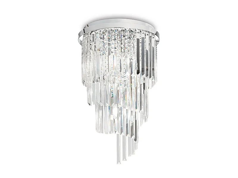 CARLTON PL8, Kristallen plafondlamp, Ideal Lux
