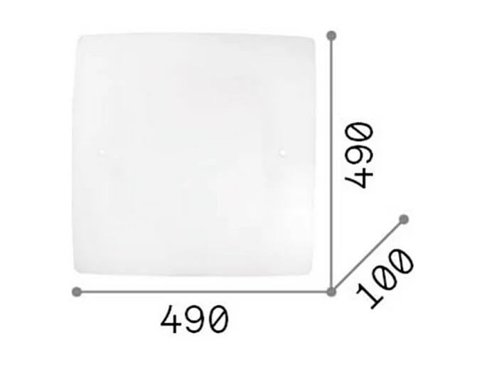 Ideal Lux Celine Grand plafonnier d'intérieur à 4 ampoules, blanc, E27