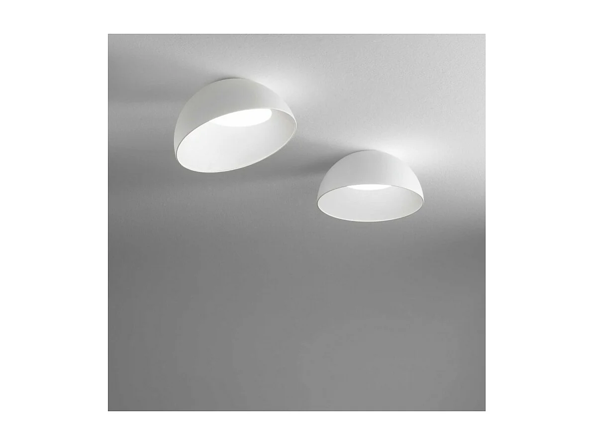 Ideal Lux COROLLA Integrierte LED-Schalen-Deckenleuchte, halbbündig, Weiß, 2800 lm, 3000 K