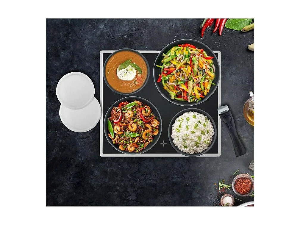 10-delige kookset - Aluminium - Zwart