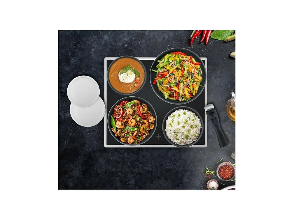 Batterie de cuisine 10 pieces Arthur Martin - Aluminium - Tous feux sauf induction - Noir