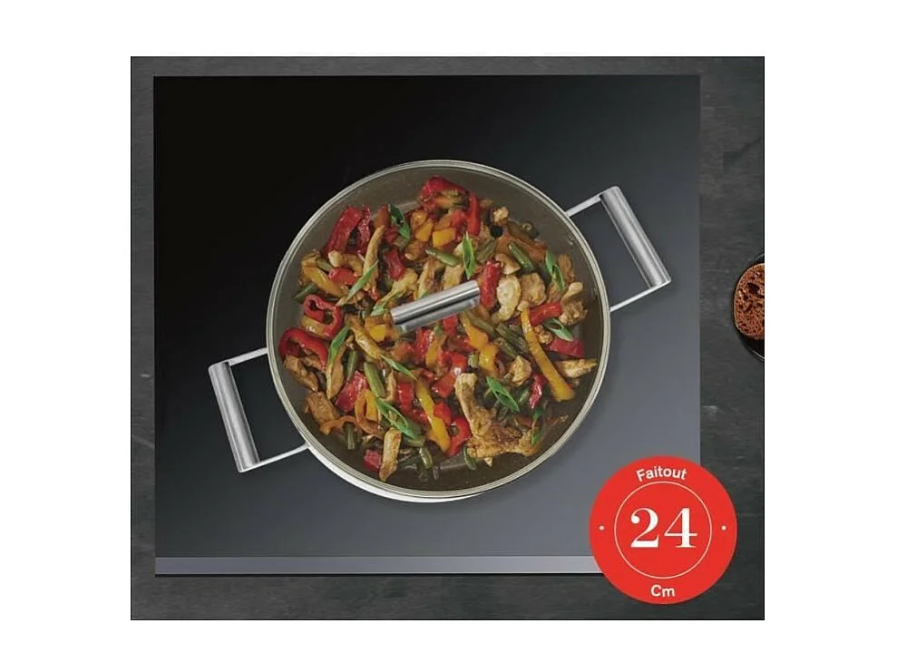 Faitout - ARTHUR MARTIN - AM6523 - 24 cm avec couvercle - Aluminium Forgé - Tous feux dont induction + four