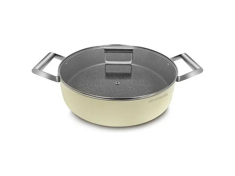 Faitout - ARTHUR MARTIN - AM6523 - 24 cm avec couvercle - Aluminium Forgé - Tous feux dont induction + four