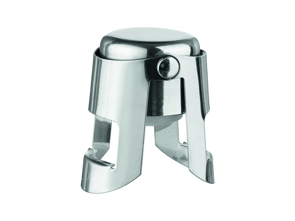 Bouchon à Champagne en Inox "Bulles" 5cm Argent
