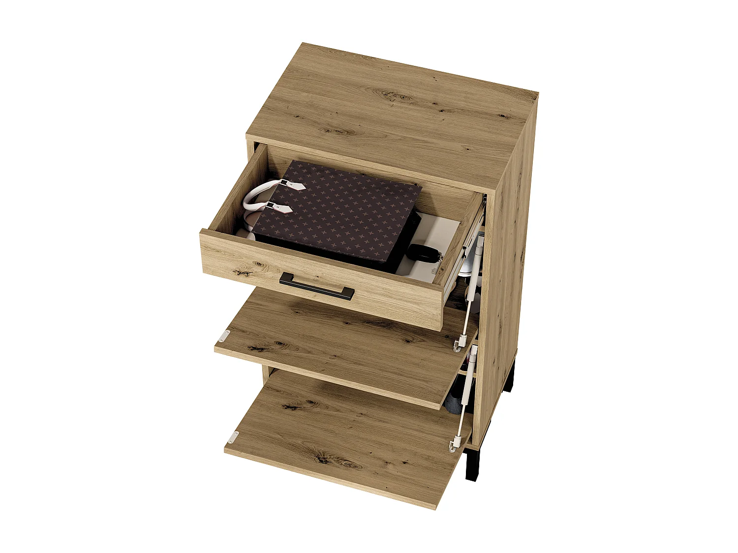 SCHUHSCHRANK Nevio Artisan Eiche 55 / 34 / 94cm