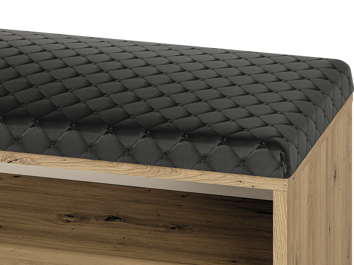 SITZBANK Nevio Artisan Eiche / schwarz 105 / 34 / 55cm