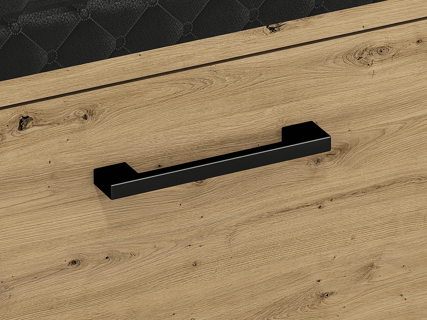 SITZBANK Nevio Artisan Eiche / schwarz 105 / 34 / 55cm