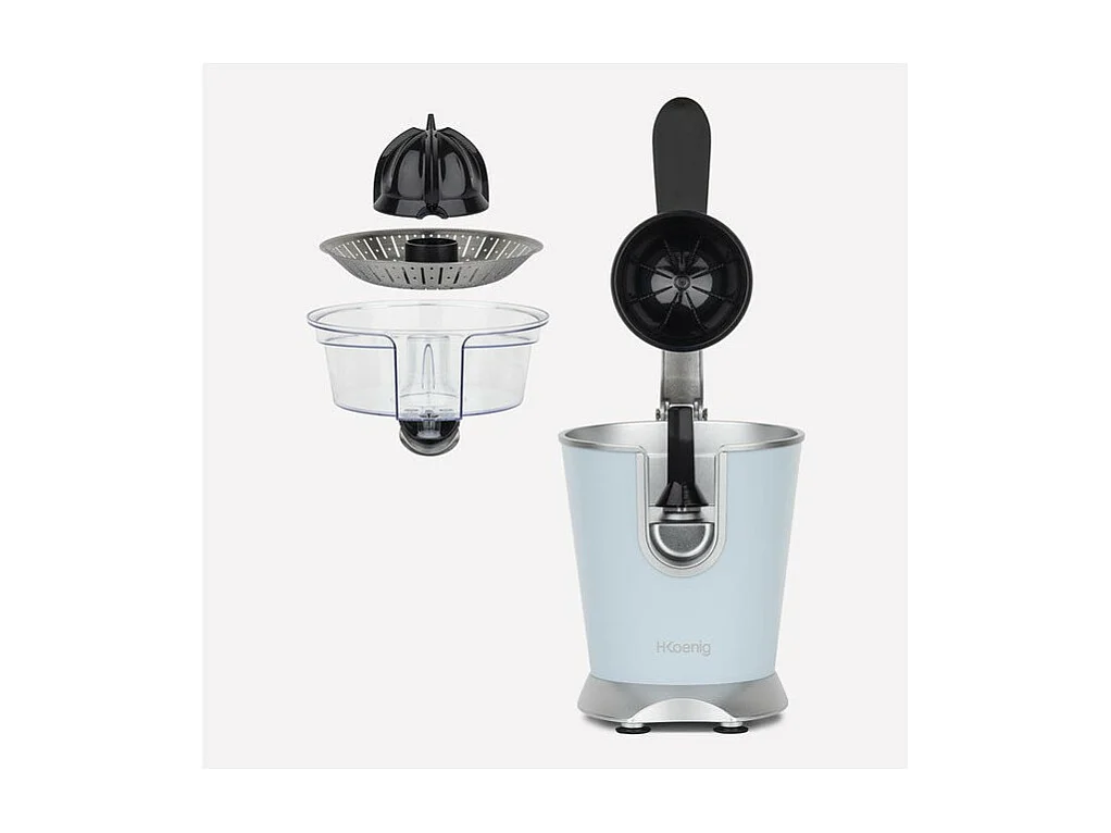Presse-agrumes électrique H.Koenig AGR86 en inox pour des jus savoureux et vitaminés