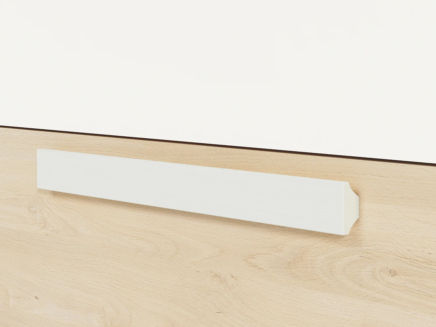 KOMMODE Drop Fjord Buche / weiß / grau