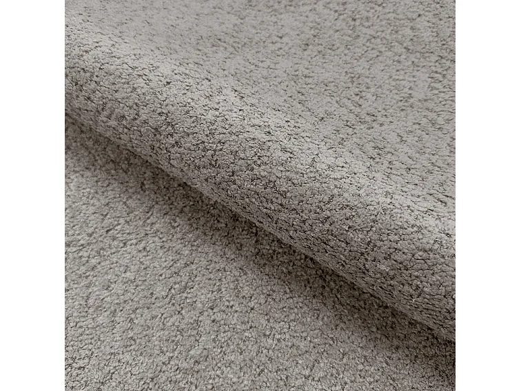 Emporius Lit Rembourré 140x200 cm Billo - lit double avec Rangement, Tête de Lit - Lit adulte, Chambre d'Adolescent - Bouclé Gris clair (Anthology 15)