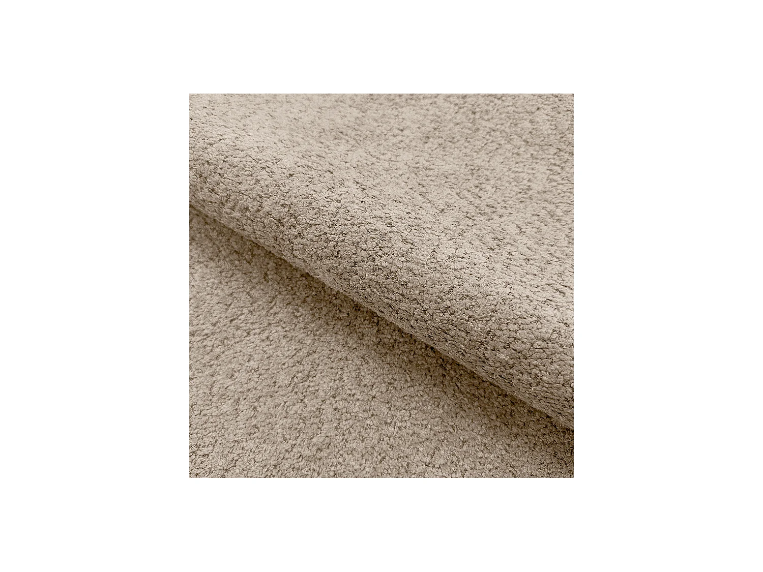 Emporius Gestoffeerd Bed 140x200 Billo - Lattenbodem, Opbergruimte, Beddengoedbox, Hoofdeinde, Bedframe - Tweepersoonsbed - Boucle Beige (Anthology 3)