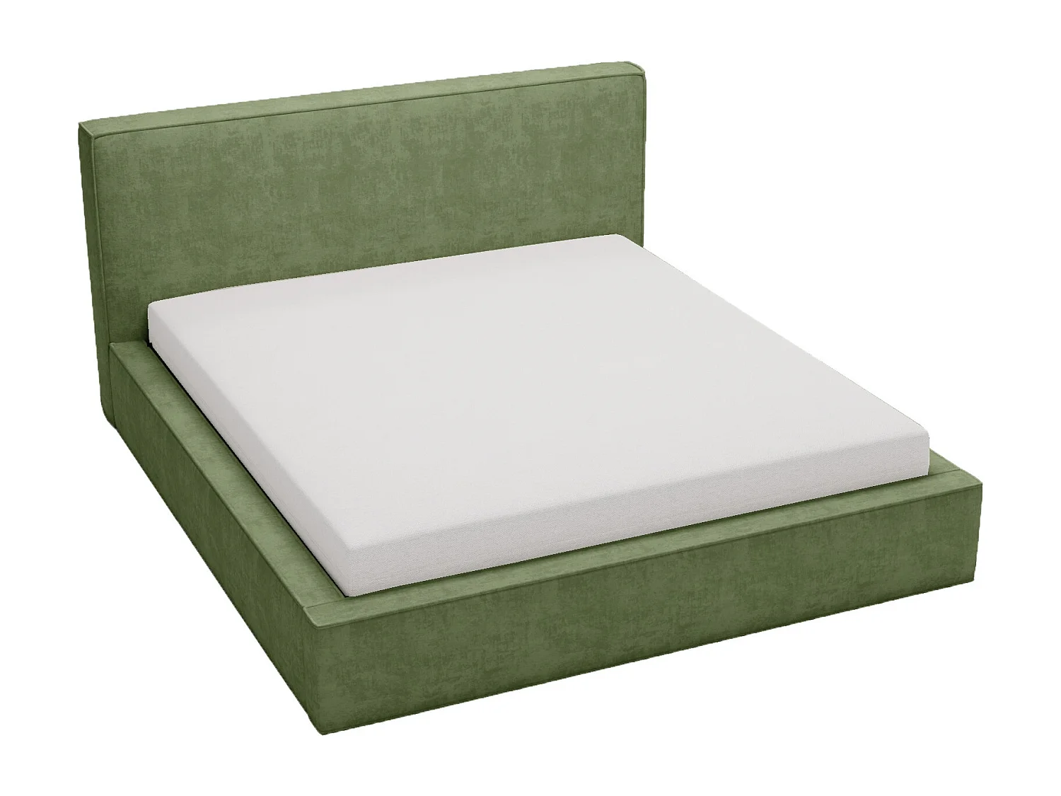 Emporius Lit double, lit adulte avec Rangement 180x200 cm Amare - Velour Vert (Komodo 61)