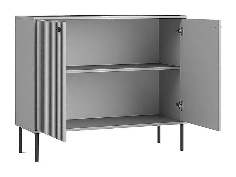 KOMMODE Iris grau matt 105,4 / 40,5 / 89,2cm