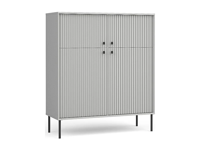 HIGHBOARD Iris grau matt 105,4 / 40,5 / 122,4cm