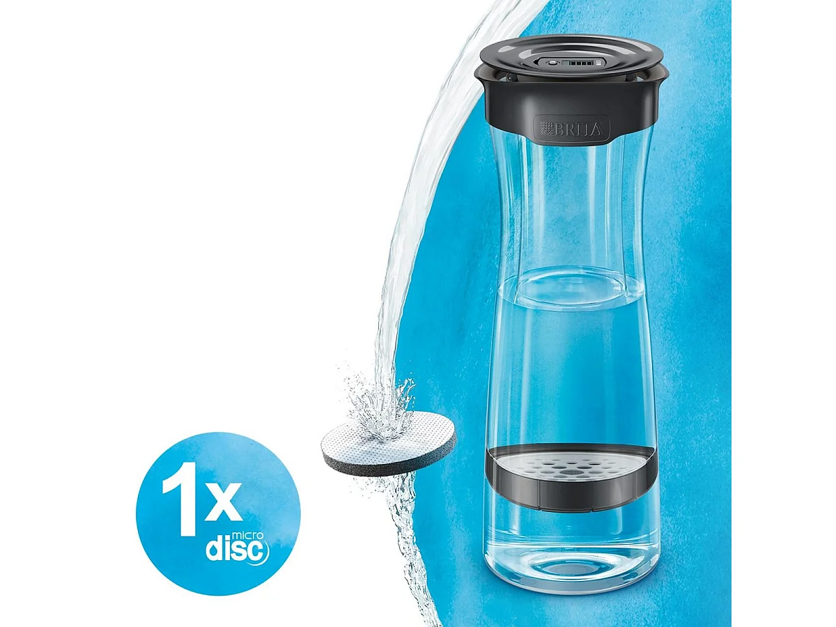 Bouteille filtrante Brita Gris Foncé avec 1 filtre MicroDisc inclus