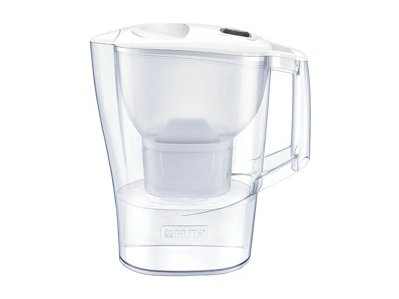 Carafe filtrante Aluna Calendar Blanc avec 2 cartouches Brita pour une eau pure et savoureuse