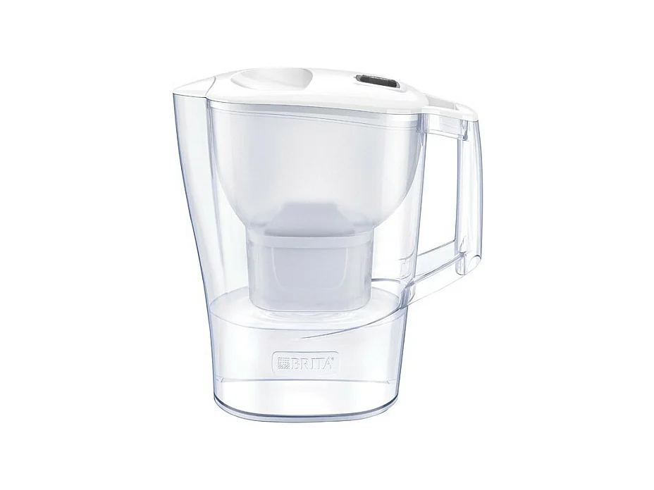 Carafe filtrante Aluna Calendar Blanc avec 2 cartouches Brita pour une eau pure et savoureuse