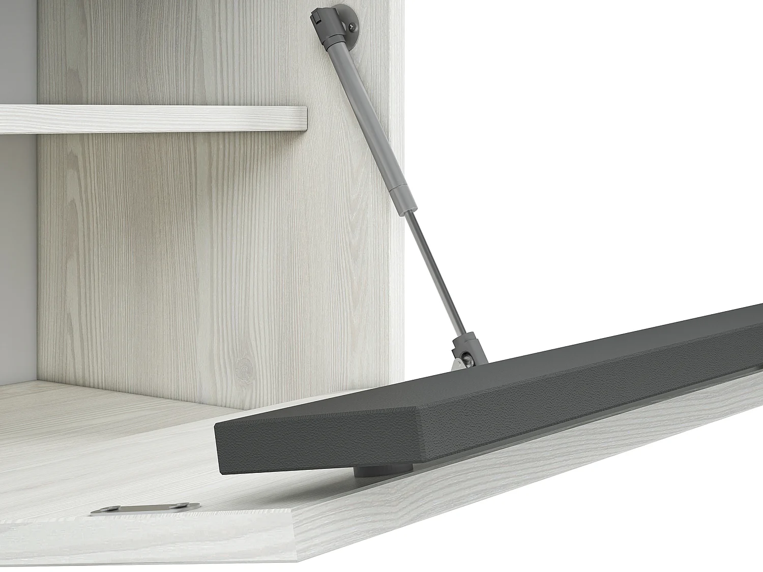 SCHUHSCHRANK Hyga Pinie weiß / anthrazit 50 / 34 / 125cm