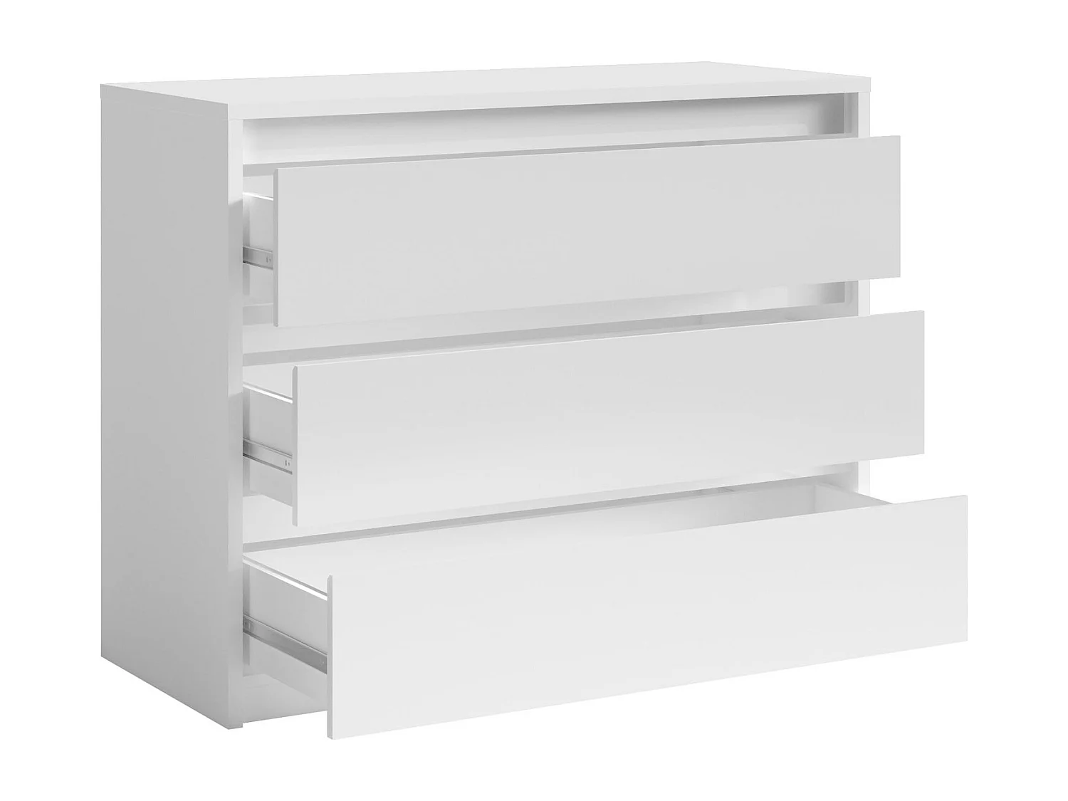 KOMMODE Italia weiß matt / weiß hochglanz 110 / 46 / 87cm