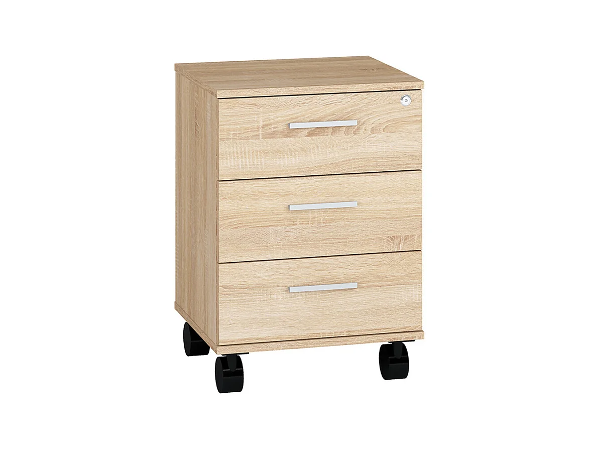 ROLLCONTAINER Optimal Sonoma Eiche hell 46 / 41 / 60cm