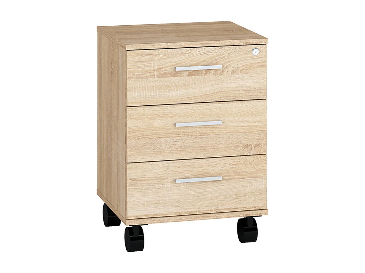 ROLLCONTAINER Optimal Sonoma Eiche hell 46 / 41 / 60cm