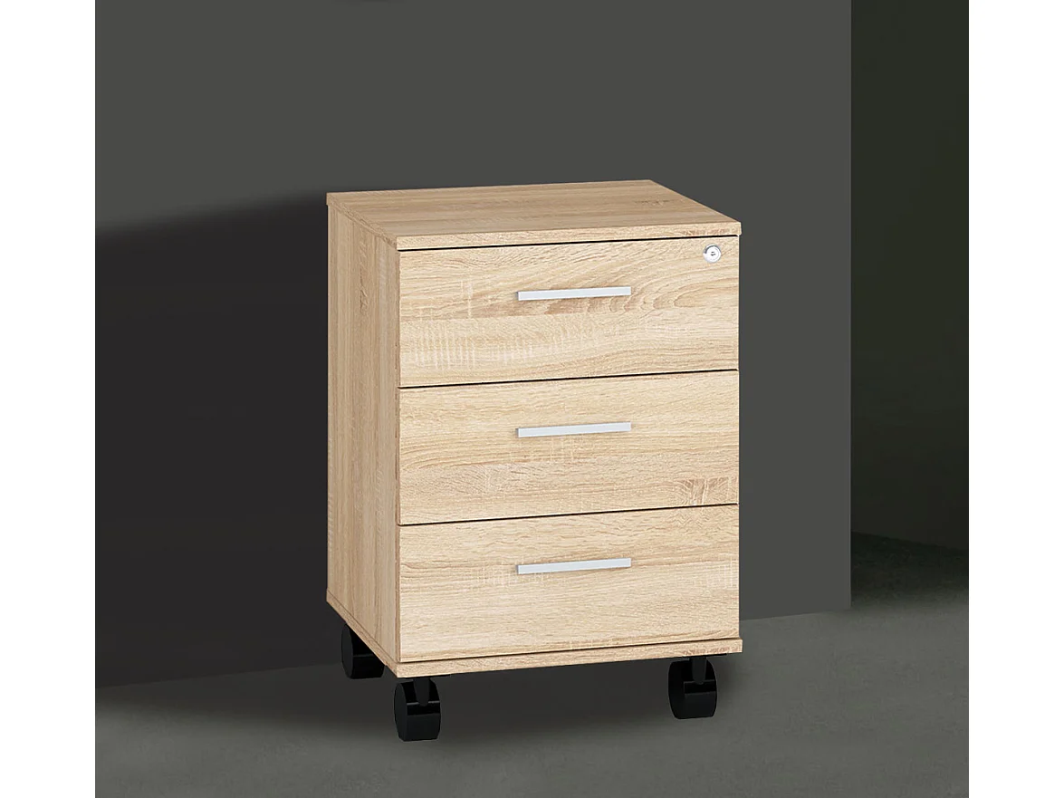 ROLLCONTAINER Optimal Sonoma Eiche hell 46 / 41 / 60cm