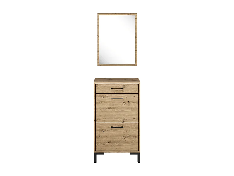 GARDEROBE Nevio Artisan Eiche 2-teilig