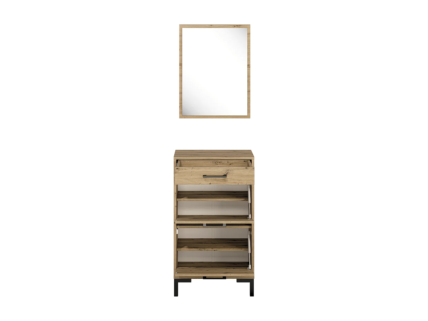 GARDEROBE Nevio Artisan Eiche 2-teilig