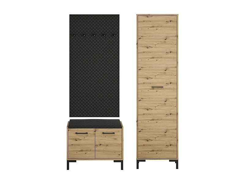 GARDEROBE Nevio Artisan Eiche 3-teilig