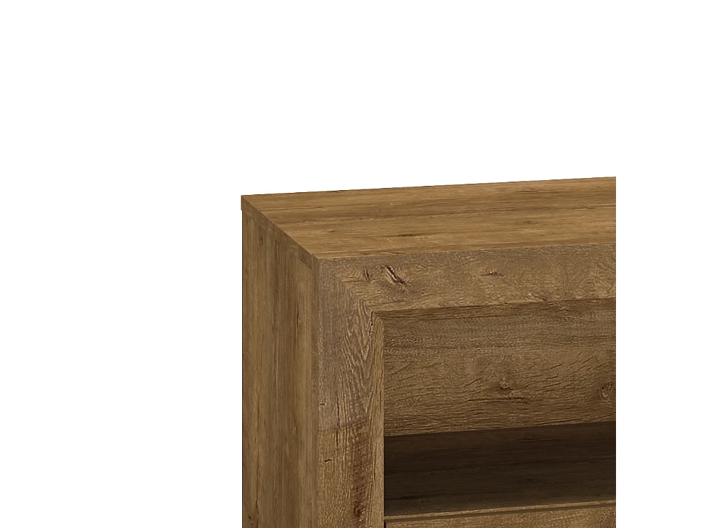 LOWBOARD Baltica Lefkas Eiche / schwarz 147 / 43 / 55cm