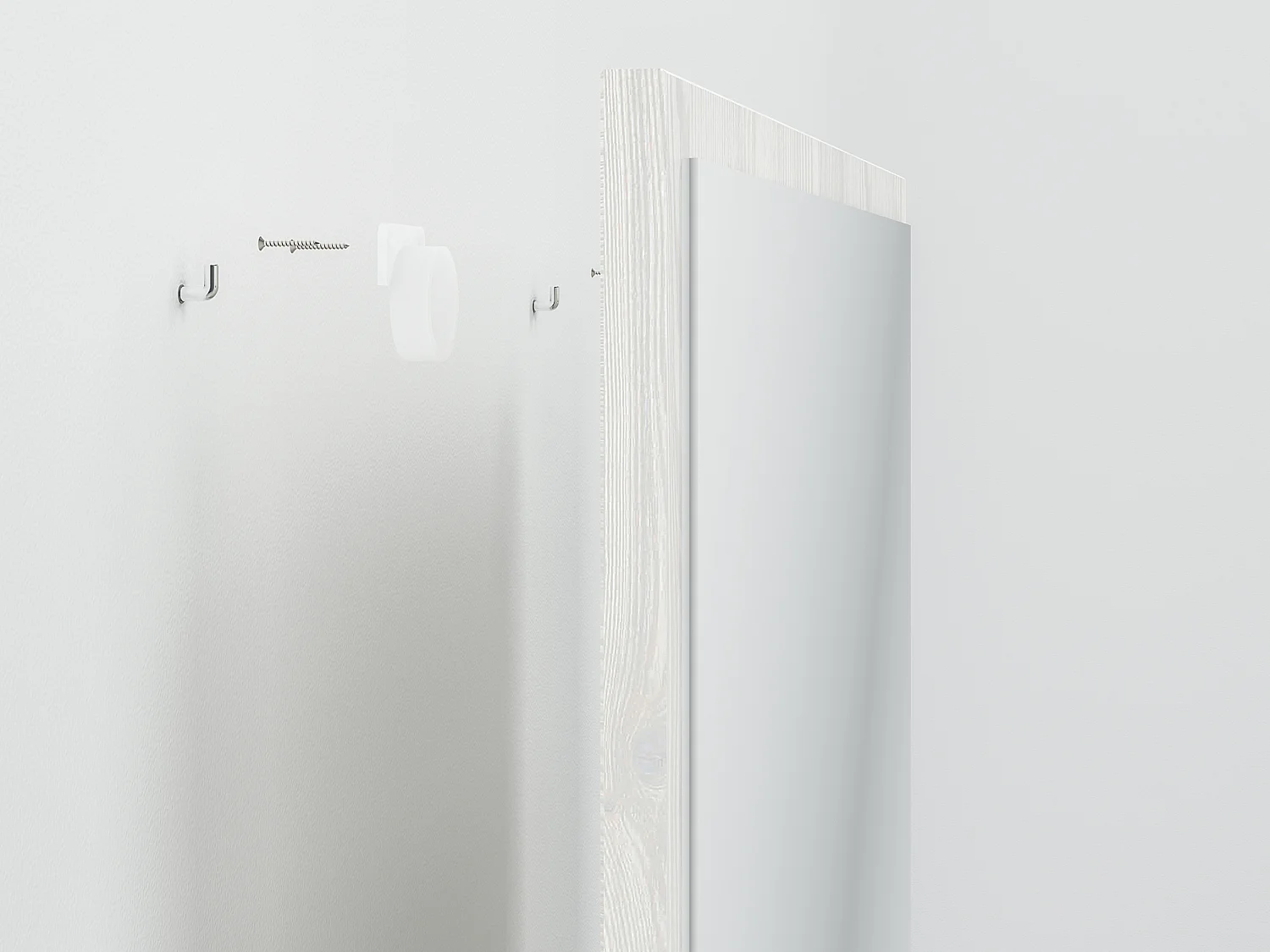 SPIEGEL Hyga Pinie weiß 50 / 2 / 65cm