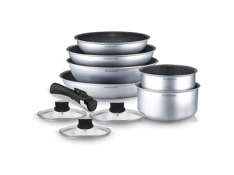 Set pentole 10 pezzi Alluminio