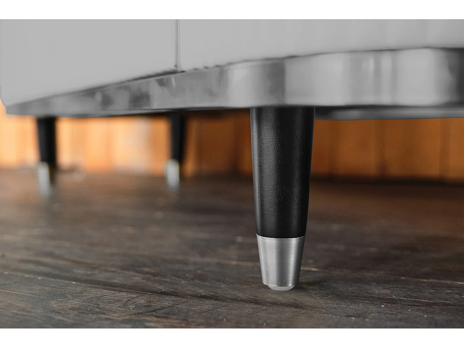 Buffet - Gris Similicuir, marbre - MARIA