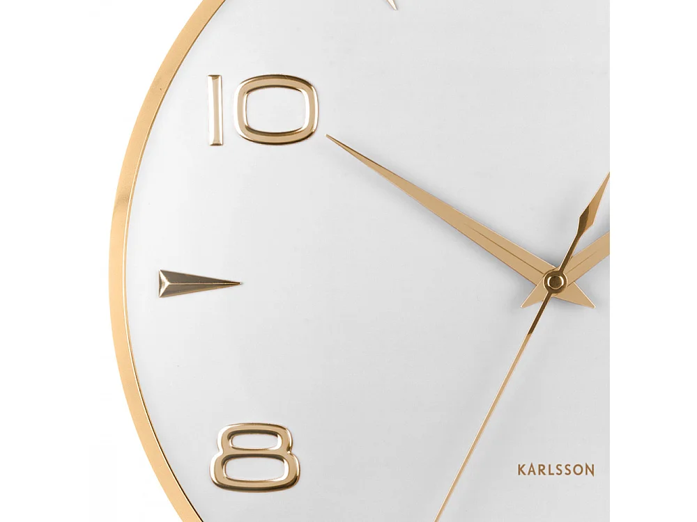 Horloge murale Sienna Glow D40cm Blanc  Present Time