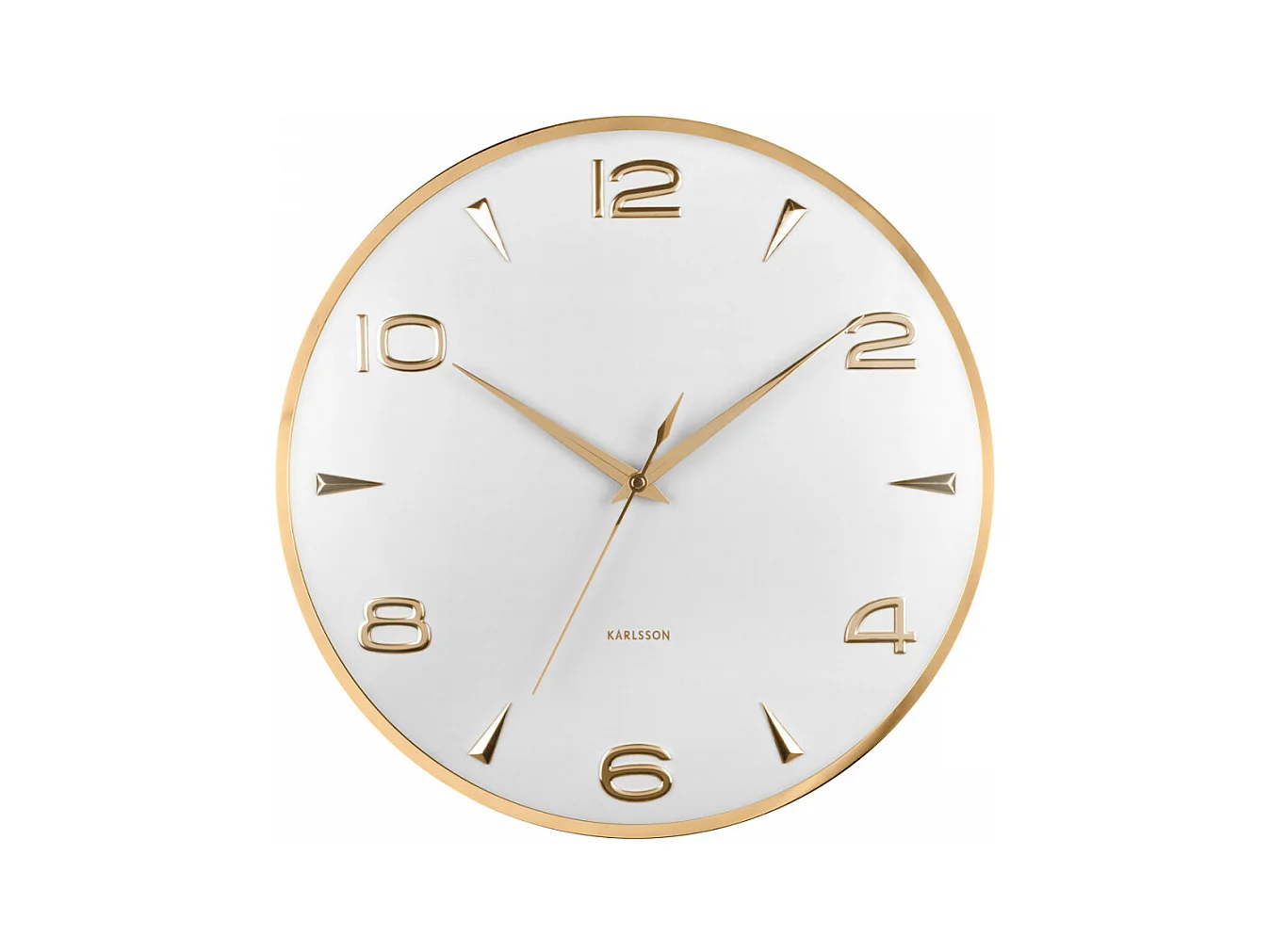 Horloge murale Sienna Glow D40cm Blanc  Present Time