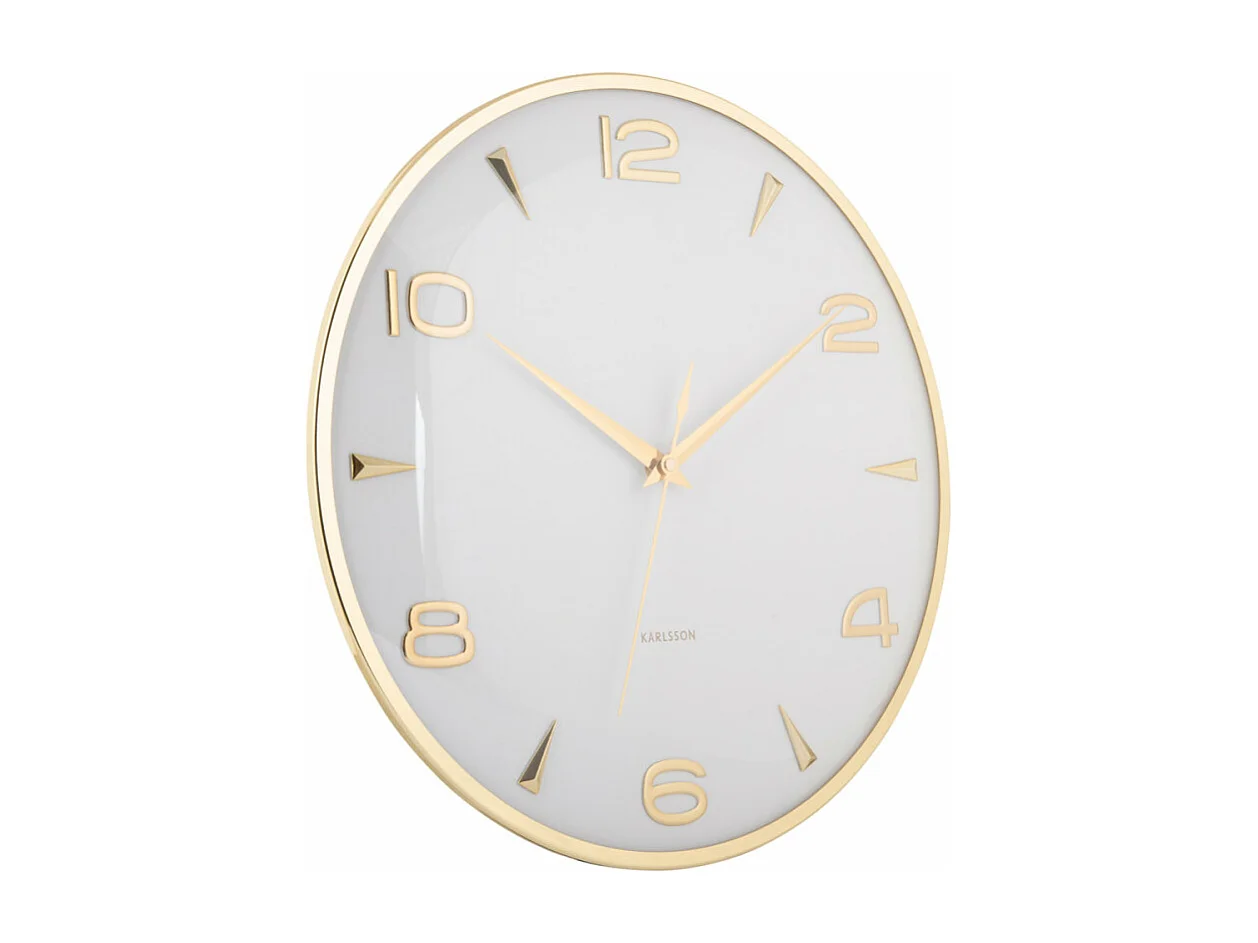 Horloge murale Sienna Glow D40cm Blanc  Present Time