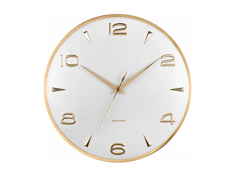 Horloge murale Sienna Glow D40cm Blanc  Present Time